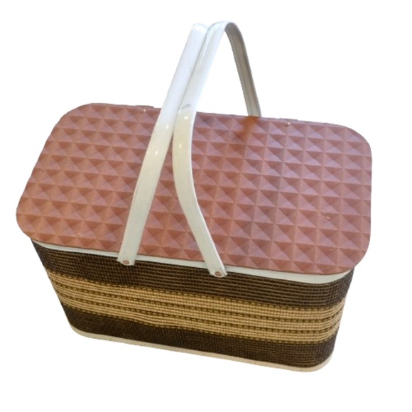 W.C.REDMON Other Vintage 97s Brown Wicker Wcredmon Woven Picnic